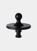 Gooseneck Ball Adapter - Fifth Wheel Kingpin to 2-5/16 Inch Gooseneck Ball Towing Receiver Adapter (Black)