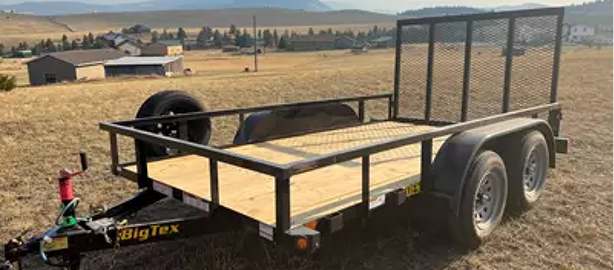 Flatbed Trailer in Rural Area