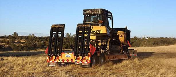 Flatbed Trailer in Rural Area